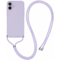 Zaštitna maska sa uzicom za iPhone 16 Plus - ljubičasta