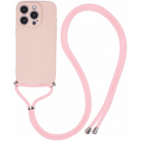 Zaštitna maska sa vezom za iPhone 16 Pro Max - roza