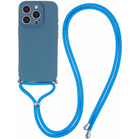 Zaštitna maska sa uzicom za iPhone 16 Pro Max - plava