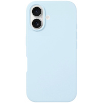 Silikonska maska za iPhone 16 Plus - svijetlo plava