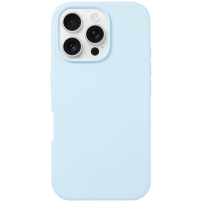 Silikonska maska za iPhone 16 Pro - svijetlo plava