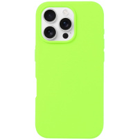 Silikonska maska za iPhone 16 Pro - neon zelena