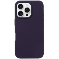 Silikonska maska za iPhone 16 Pro - tamno ljubičasta