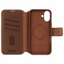 Decoded Detachable Wallet 2u1 odvojiva preklopna torbica za iPhone 16 Plus - smeđa