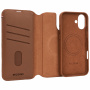 Decoded Detachable Wallet 2u1 odvojiva preklopna torbica za iPhone 16 Plus - smeđa