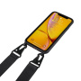 Mat maska s podesivim remenom za iPhone XR - crna