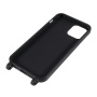 Mat maska s podesivim remenom za iPhone 12 / 12 Pro - crna