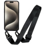 Mat maska s podesivim remenom za iPhone 15 Pro Max - crna
