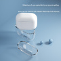 Prozirna maskica s karabinerom za AirPods 4 / 5 - siva