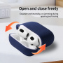 Zaštitna silikonska maskica s karabinom za AirPods 4 / 5 - mentol