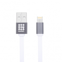 HAWEEL kabel za sinkronizaciju i napajanje s dvostrukim 2u1 USB-A / Lightning / Micro USB konektorom za Apple i ostali uređaji - 1 m - bijela