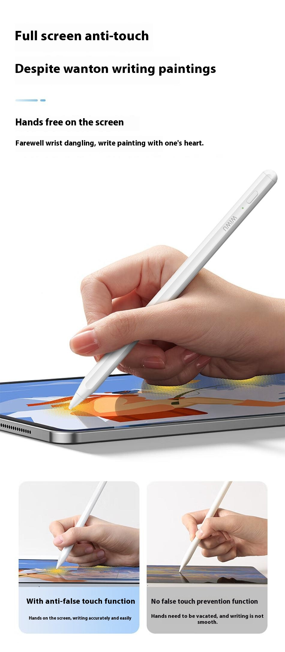 Wiwu Pencil D univerzalna touch pen - bijela