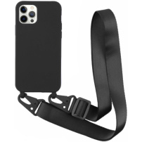 Mat maska s podesivim remenom za iPhone 11 Pro - crna