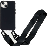 Mat maska s podesivim remenom za iPhone 15 - crna