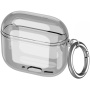 Prozirna maskica s karabinerom za AirPods 4 / 5 - siva