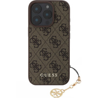 Guess 4G Charms maska za iPhone 16 Pro - smeđa