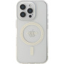 Guess IML Glitter Ring Cover s MagSafe za iPhone 16 Pro Max - prozirna