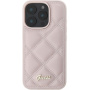 Guess Prošivena maska za iPhone 16 Pro - roza