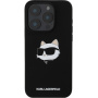 Karl Lagerfeld Choupette Head Silicone Cover sa MagSafe za iPhone 16 Pro - crna