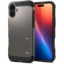 Spigen Tough Armor Case sa postoljem i MagSafe za iPhone 16 - tamno siva