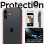 Spigen Ultra Hybrid prozirna maska za iPhone 16 - roza