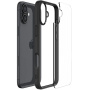 Spigen Ultra Hybrid matna prozirna maskica s okvirom u boji za iPhone 16 Plus - crna