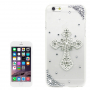 Luksuzna maskica / futrola s kamenčićima u obliku dijamanta za Apple iPhone 6S / 6 - krst