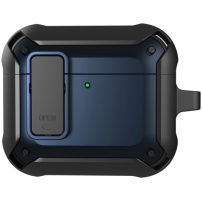 Super otporna futrola s karabinerom za AirPods 4 / 5 - tamnoplava