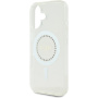 Guess IML Rhinestones Ring Cover s MagSafe za iPhone 16 - prozirna