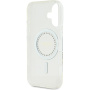 Guess IML Rhinestones Ring Cover s MagSafe za iPhone 16 - prozirna