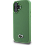 Lacoste Iconic Petit Pique Woven Logo Cover s MagSafe za iPhone 16 - zelena