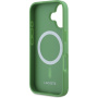 Lacoste Iconic Petit Pique Woven Logo Cover s MagSafe za iPhone 16 - zelena