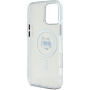 Karl Lagerfeld IML Choupette Head Metal Frame Cover s MagSafe za iPhone 16 Pro - prozirna