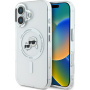 Karl Lagerfeld IML K&CH Heads Metal Frame Cover s MagSafe za iPhone 16 Plus - prozirna