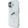 Karl Lagerfeld IML K&CH Heads Metal Frame Cover s MagSafe za iPhone 16 Plus - prozirna
