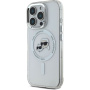 Karl Lagerfeld IML K&CH Heads Metal Frame Cover s MagSafe za iPhone 16 Pro - prozirna
