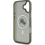 Karl Lagerfeld IML K&CH Heads Metal Frame Cover s MagSafe za iPhone 16 - siva