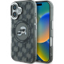 Karl Lagerfeld IML Monogram K&CH maska za glavu s MagSafe za iPhone 16 - crna