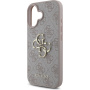 Guess 4G Metal Logo maska za iPhone 16 Plus - roza