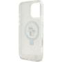 Karl Lagerfeld Ringstand Karl and Choupette Flip Cover i MagSafe za iPhone 16 Pro - prozirna