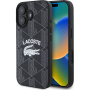 Lacoste Blend Monogram maska sa MagSafe za iPhone 16 - crna