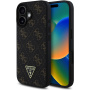 Guess 4G Triangle Metal Logo maska za iPhone 16 - crna