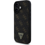 Guess 4G Triangle Metal Logo maska za iPhone 16 - crna
