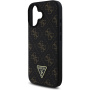 Guess 4G Triangle Metal Logo maska za iPhone 16 - crna