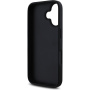 Guess 4G Triangle Metal Logo maska za iPhone 16 - crna