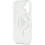 Karl Lagerfeld IML Glitter Karl and Choupette Glitter Cover sa MagSafe za iPhone 16 - srebrna