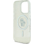 Karl Lagerfeld IML Glitter Karl and Choupette Glitter Cover s MagSafe za iPhone 16 Pro - srebrna