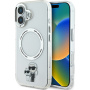 Karl Lagerfeld IML Karl and Choupette maska s MagSafe za iPhone 16 Plus - prozirna