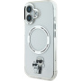 Karl Lagerfeld IML Karl and Choupette maska s MagSafe za iPhone 16 Plus - prozirna