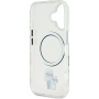 Karl Lagerfeld IML Karl and Choupette maska s MagSafe za iPhone 16 Plus - prozirna